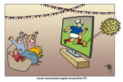 SOCCER TOURNAMENT EXPELS CORONA by Arend van Dam