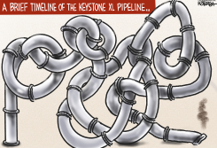 KEYSTONE XL PIPELINE TIMELINE by Jeff Koterba
