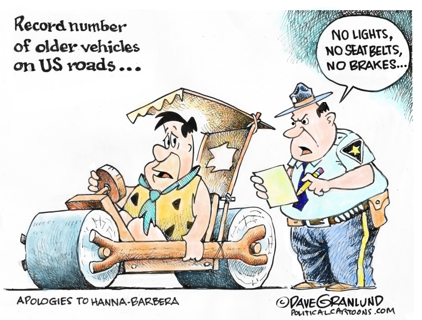 older vehicles on US roads
