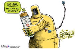 WUHAN LAB LEAK by Rick McKee