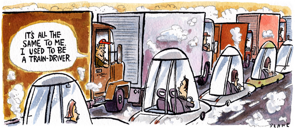 Gridlock On The Roads -- color