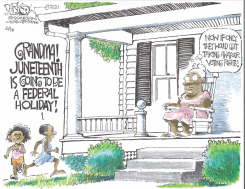 JUNETEENTH A FEDERAL HOLIDAY by John Darkow