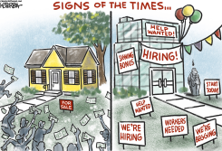 SIGNS OF THE TIMES by Jeff Koterba