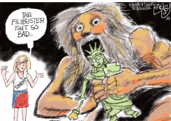 SINEMA FILIBUSTER by Pat Bagley