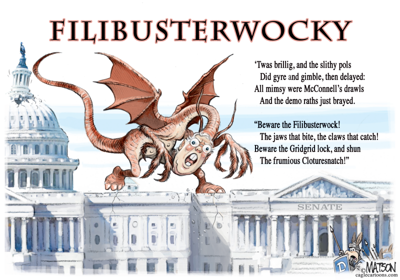 Mitch McConnell Is Filibusterwocky, RJ Matson,Portland, ME,Filibusterwocky, Filibuster, Senate, Gridlock, Partisan, Politics, Mitch, McConnell, Republicans, Democrats