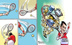 NOVAK DJOKOVIC VICTORY by Paresh Nath