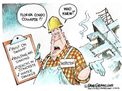 FLORIDA CONDO COLLAPSE by Dave Granlund