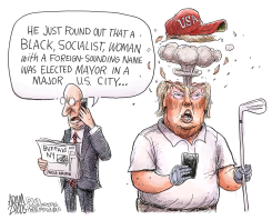 BLACK SOCIALIST WOMAN by Adam Zyglis