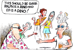 RINO MEETS DINO by Randall Enos