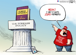 BIDEN DIPLOMACY by Nate Beeler