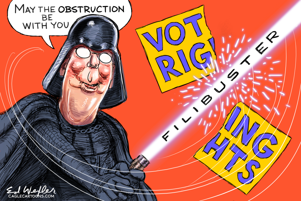 McConnell Darth Vader LightSaber VoterRights
