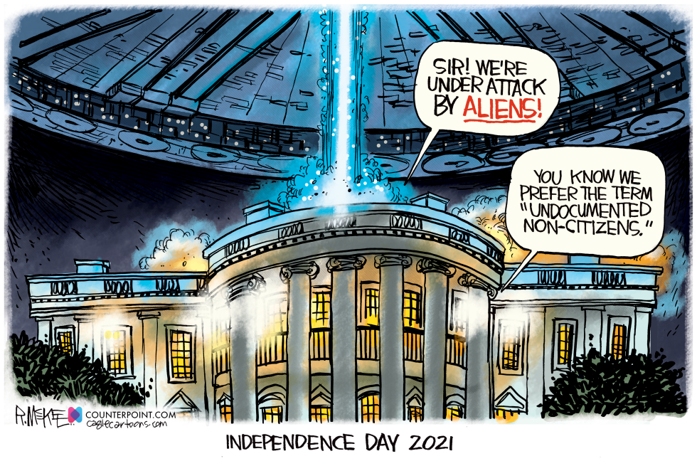 Independence Day 2021: Aliens or Undocumented Non-Citizens Attack White House