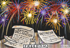DECLARATION AND VACCINATION by Jeff Koterba