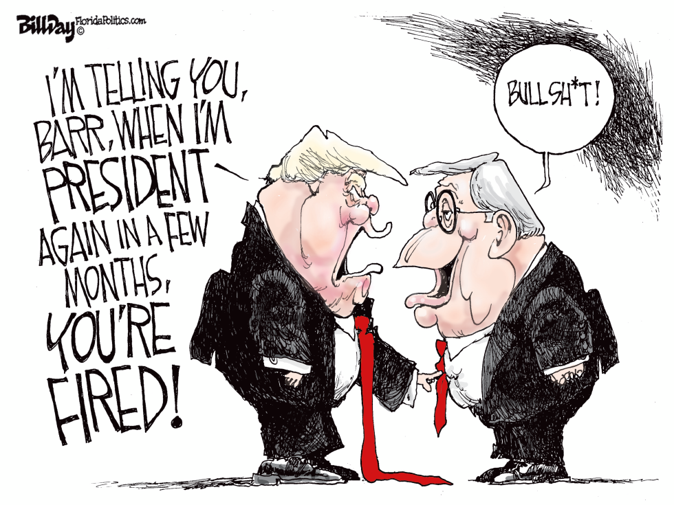 TRUMP FIRES BARR