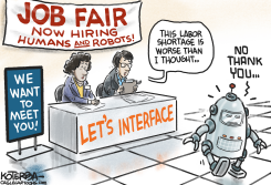 NOW HIRING ROBOTS by Jeff Koterba