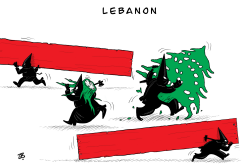 LEBANON: A FALLING APART COUNTRY by Emad Hajjaj