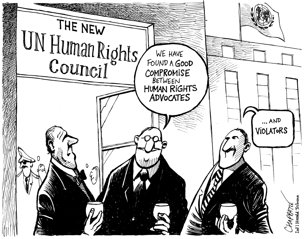  NEW UN HUMAN RIGHTS BODY by Patrick Chappatte