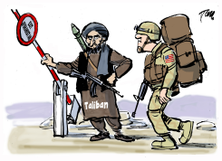 USA EXIT AFGHANISTAN by Tom Janssen
