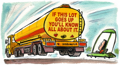 DANGEROUS TANKER TRUCK   by Chris Slane