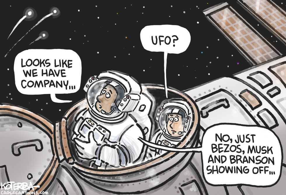 Bezos, Musk and Branson in Space
