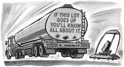 DANGEROUS TANKER TRUCK by Chris Slane