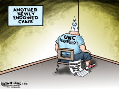 UNC'S HANNAH-JONES CHAIR by Kevin Siers