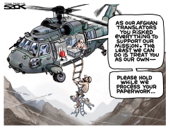 AFGHAN EXIT by Steve Sack