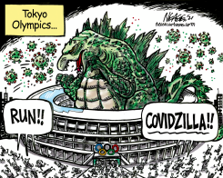 COVID OLYMPICS by Steve Nease