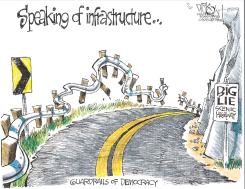 GUARDRAILS OF DEMOCRACY by John Darkow