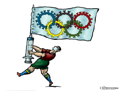 THE OPENING CEREMONY OF OLYMPIC GAMES by Vladimir Kazanevsky