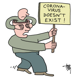 CORONAVIRUS DENIER by Arend van Dam