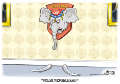 TUSKLESS REPUBLICAN ELEPHANT by R.J. Matson