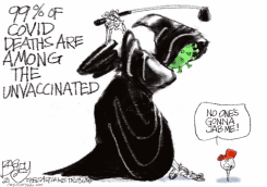 TEEING UP COVID by Pat Bagley