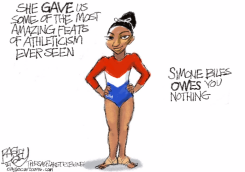 SIMONE BILES by Pat Bagley