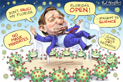 DESANTIS BLOCKS MASK MANDATES by Ed Wexler