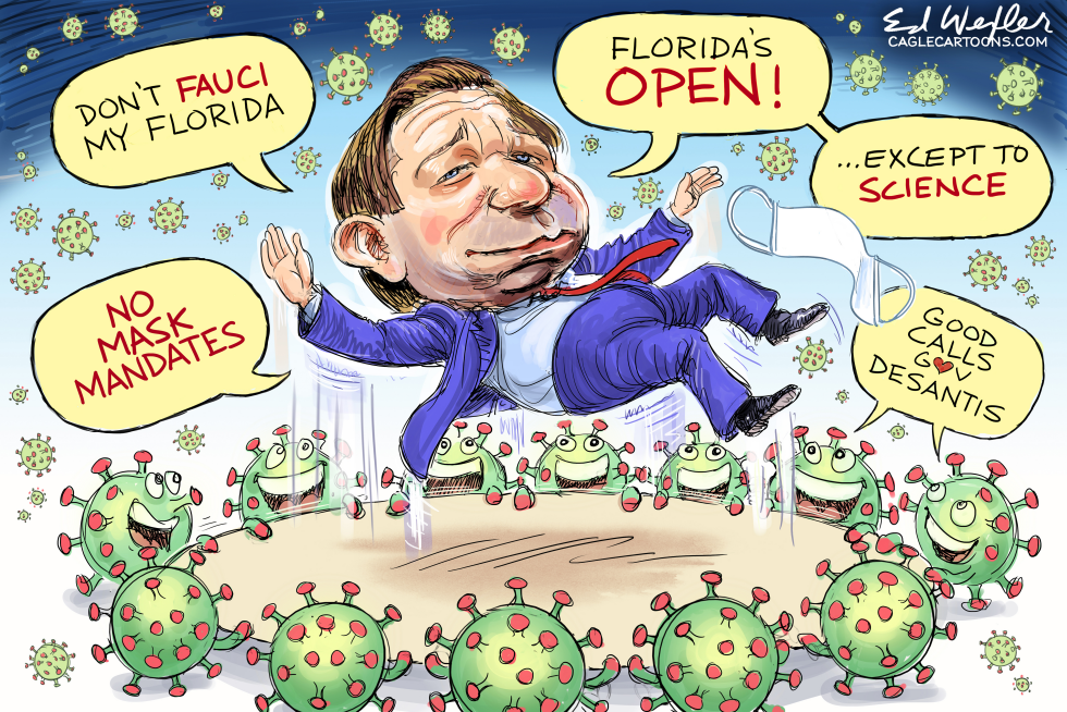 Desantis Blocks Mask Mandates