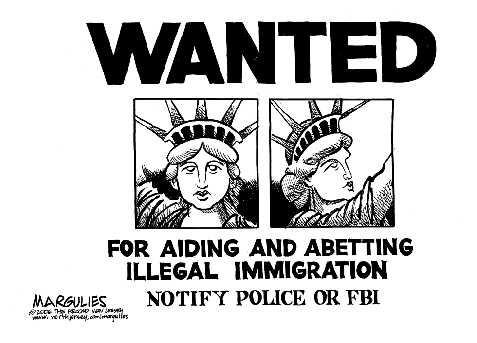 Wanted for aiding and abetting illegal immigration