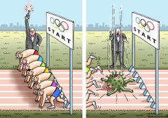 OLYMPIC RUN by Marian Kamensky