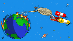 EARTH CALLS 911 by Emad Hajjaj