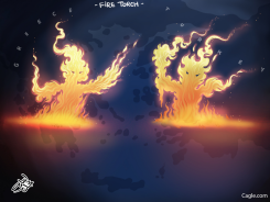 FIRE TORCH by Osama Hajjaj