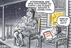 ESCAPE FROM CLIMATE CHANGE by Jeff Koterba