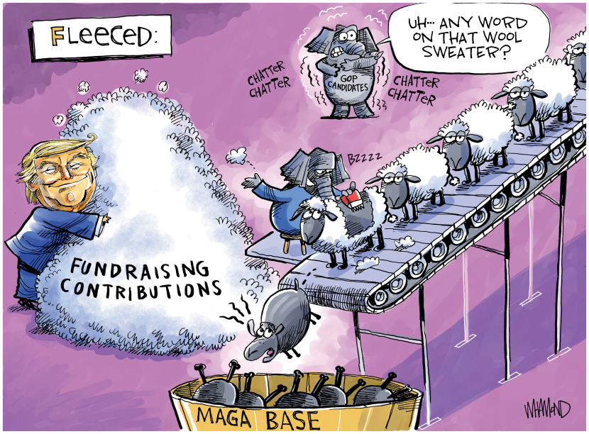 Trump followers fleeced
