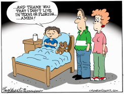 TEXAS AND FLORIDA by Bob Englehart