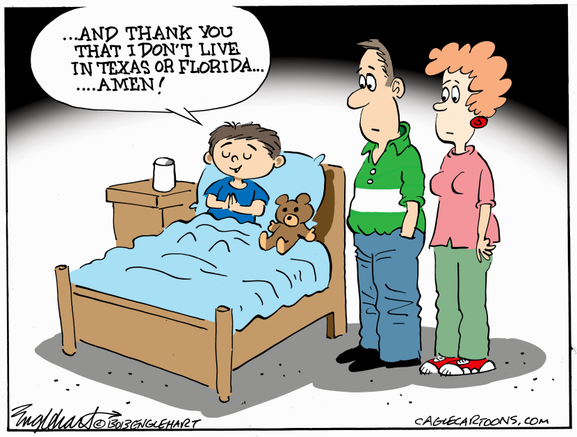 Texas and Florida