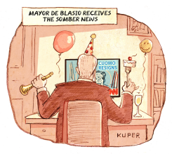 CUOMO RESIGNS by Peter Kuper