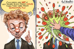 RAND PAUL VIRUS PIE THROW by Ed Wexler