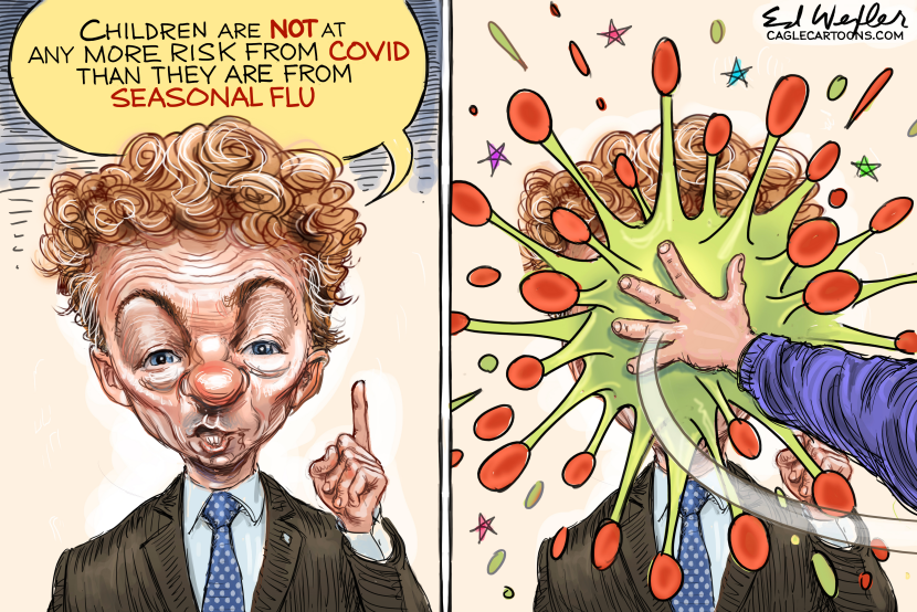 Rand Paul Virus Pie Throw