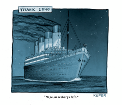 TITANIC CLIMATE CHANGE by Peter Kuper