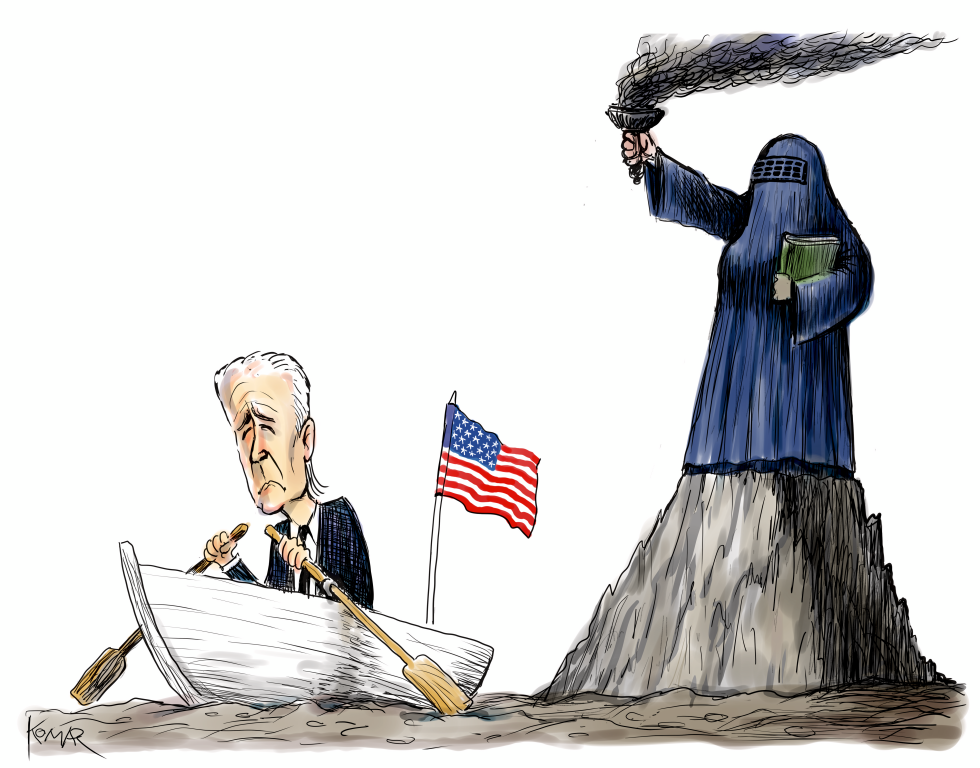 Biden leaves Afghanistan