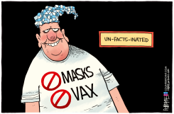 COVID UN-FACTS-INATED  by Rick McKee